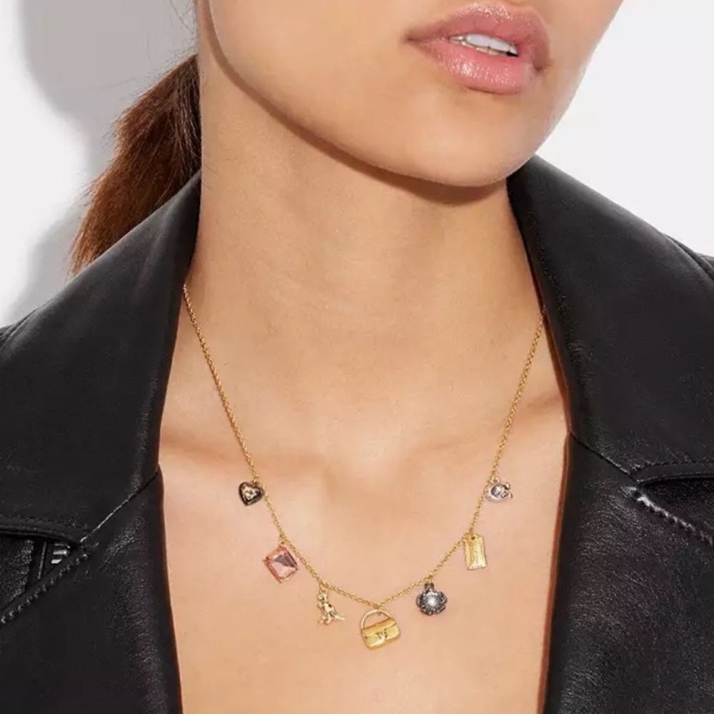 Coach Mini Handbag Charm Necklace